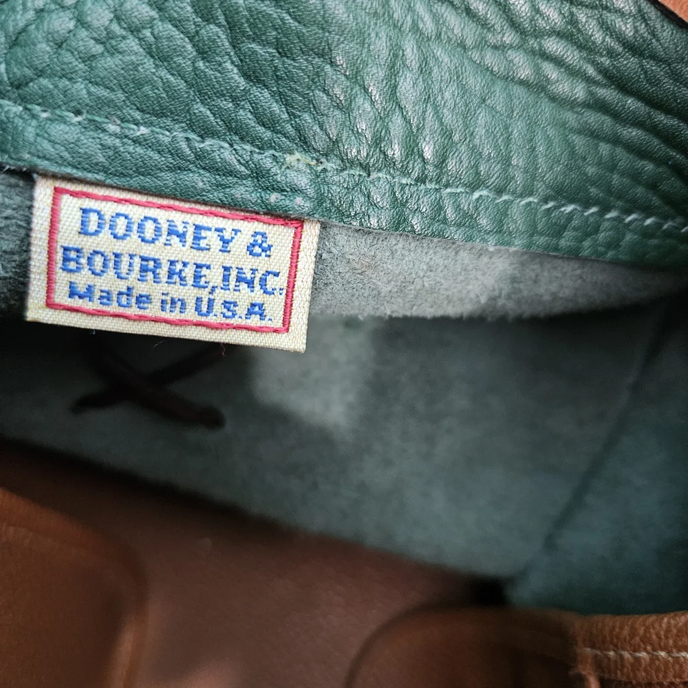 Dooney & Bourke Green and Tan Hobo Bag - Picture 5 of 6